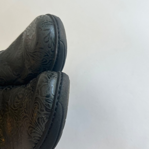 Dansko Black Grey Leather Clogs Sandals size EUR 40, US 9.5 - Picture 9 of 12